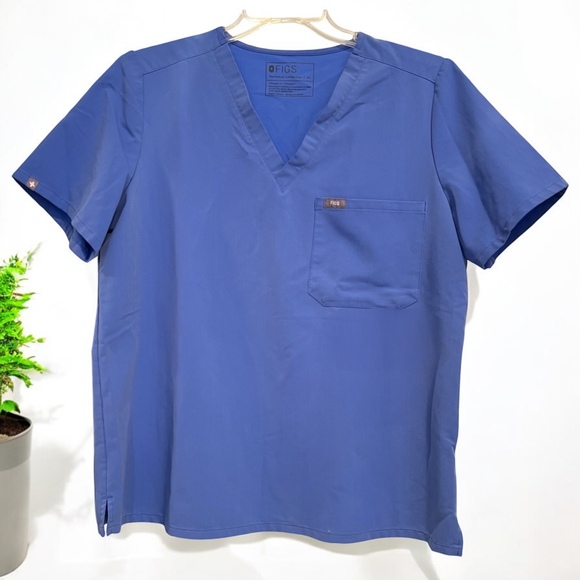 FIGS‎ | Catarina One-Pocket Scrub Top Ceil Blue Healthcare Uniform Size XL - Picture 1 of 6